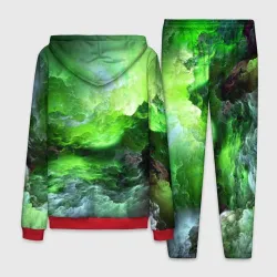 Мужской костюм 3D Green space зелёный космос - фото 2