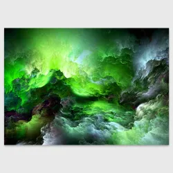 Поздравительная открытка Green space зелёный космос