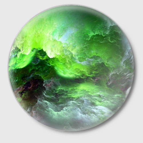 Значок Green space зелёный космос