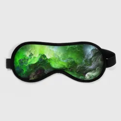 Маска для сна 3D Green space зелёный космос