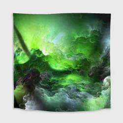 Скатерть 3D Green space зелёный космос - фото 2