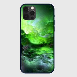 Чехол для iPhone 12 Pro Max Green space зелёный космос