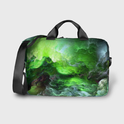 Сумка для ноутбука 3D Green space зелёный космос