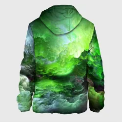 Мужская куртка 3D Green space зелёный космос - фото 2