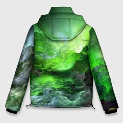 Мужская зимняя куртка 3D Green space зелёный космос - фото 2