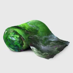 Плед 3D Green space зелёный космос - фото 2