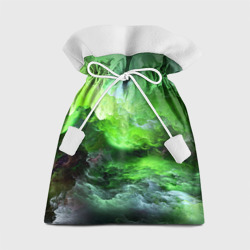 Подарочный 3D мешок Green space зелёный космос
