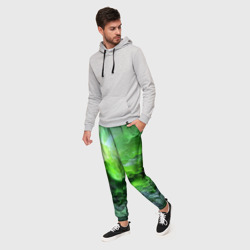 Мужские брюки 3D Green space зелёный космос - фото 2