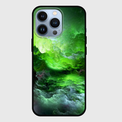 Чехол для iPhone 13 Pro Green space зелёный космос