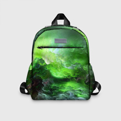 Детский рюкзак 3D Green space зелёный космос