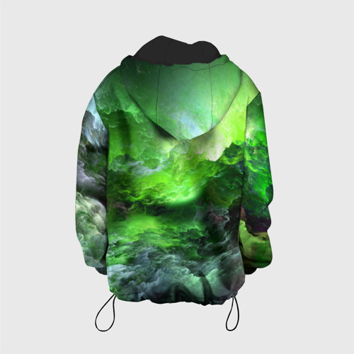 Детская куртка 3D Green space зелёный космос, цвет черный - фото 2