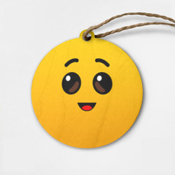 Деревянная игрушка круг Fortnite банан - глаза Fortnite banana