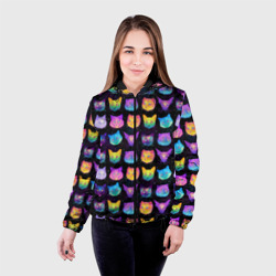 Женская куртка 3D Радужные котики - фото 2