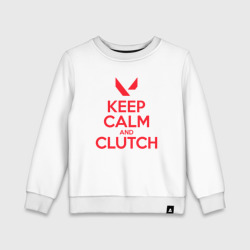 Детский свитшот хлопок Keep calm clutch