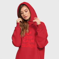 Платье-худи хлопок Keep calm clutch - фото 2