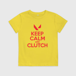 Детская футболка хлопок Keep calm clutch