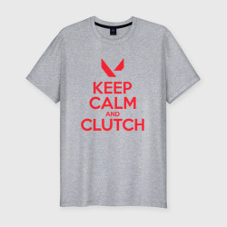 Мужская футболка хлопок Slim Keep calm clutch