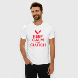 Мужская футболка хлопок Slim Keep calm clutch - фото 2