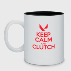 Кружка двухцветная Keep calm clutch