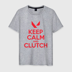 Мужская футболка хлопок Keep calm clutch