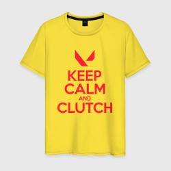 Мужская футболка хлопок Keep calm clutch