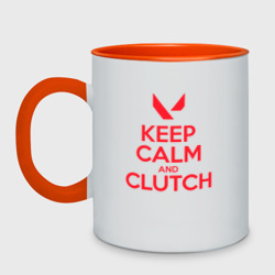 Кружка двухцветная Keep calm clutch