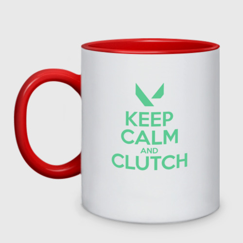 Кружка двухцветная KEEP CALM CLUTCH