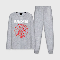 Мужская пижама с лонгсливом хлопок Ramones