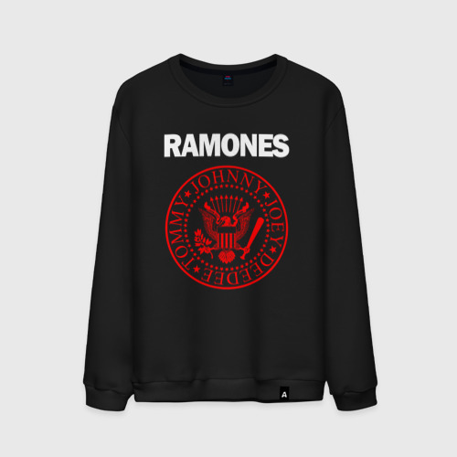 Мужской свитшот хлопок Ramones, цвет черный