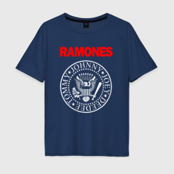 Мужская футболка хлопок Oversize Ramones