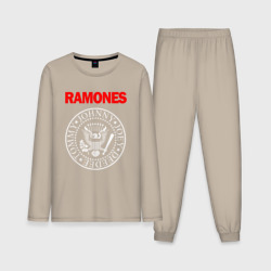 Мужская пижама с лонгсливом хлопок Ramones