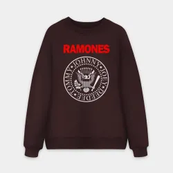Мужской свитшот oversize без начеса хлопок Ramones