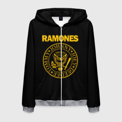 Мужская толстовка 3D на молнии Ramones