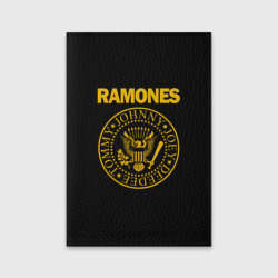 Обложка для паспорта матовая кожа Ramones