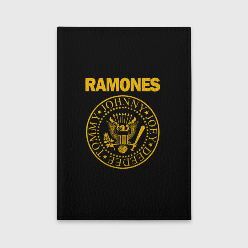 Обложка для автодокументов Ramones, цвет красный