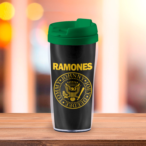 Термокружка-непроливайка Ramones, цвет зеленый - фото 3
