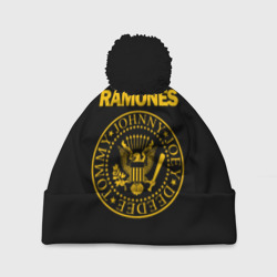 Шапка 3D c помпоном Ramones