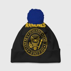 Шапка 3D c помпоном Ramones