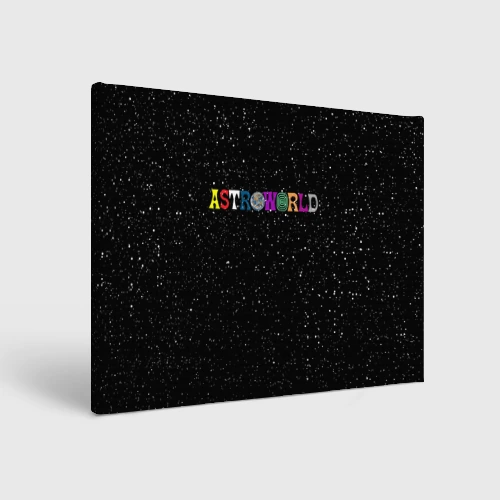 Холст прямоугольный Travis Scott Трэвис Скотт
