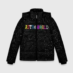 Зимняя куртка для мальчиков 3D Travis Scott Трэвис Скотт