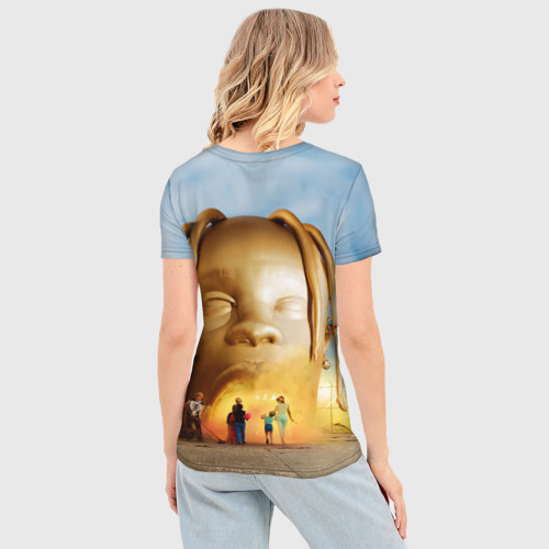 Женская футболка 3D Slim Travis Scott, цвет 3D печать - фото 4