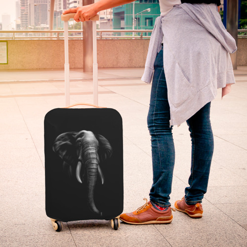 Чехол для чемодана 3D Слон, цвет 3D печать - фото 4