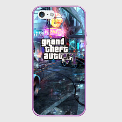 Чехол для iPhone 5/5S матовый GTA 6