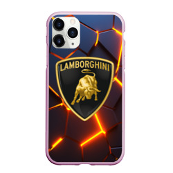 Чехол для iPhone 11 Pro Max матовый Lamborghini Ламборгини