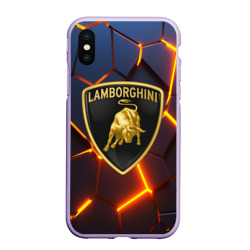 Чехол для iPhone XS Max матовый Lamborghini Ламборгини