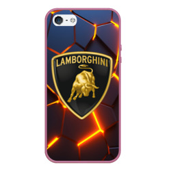 Чехол для iPhone 5/5S матовый Lamborghini Ламборгини