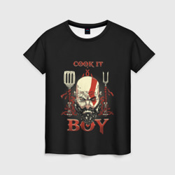 Женская футболка 3D God of War. Cook it Boy