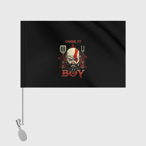 Флаг для автомобиля God of War. Cook it Boy - фото 2