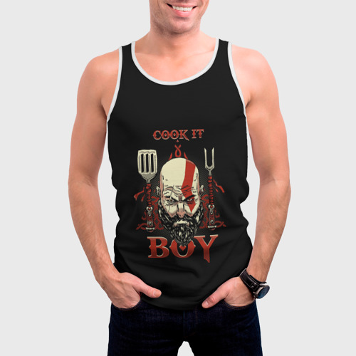 Мужская майка 3D God of War. Cook it Boy, цвет 3D печать - фото 3