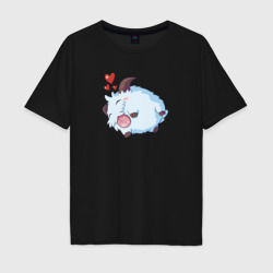 Мужская футболка хлопок Oversize League of Legends. Poro